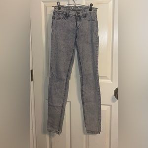 juicy couture 2000s acid wash skinny jeans